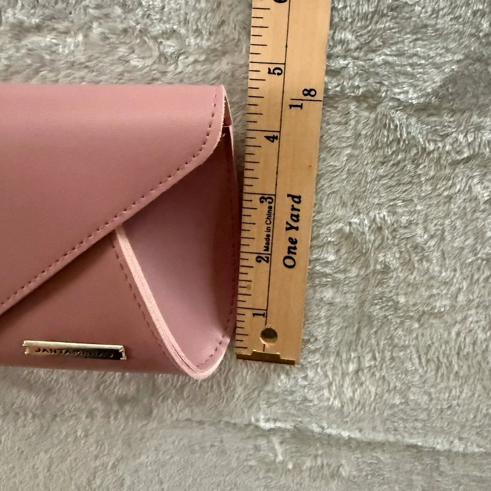 Jantaminiau x KLM Pink‎ Envelope Wristlet Clutch Travel Bag Limited Edition